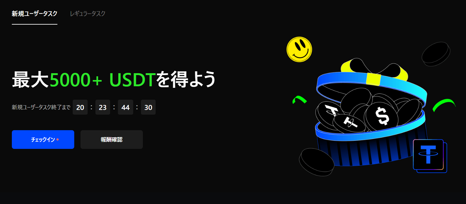 BingX：最大530USDTの口座開設ボーナス