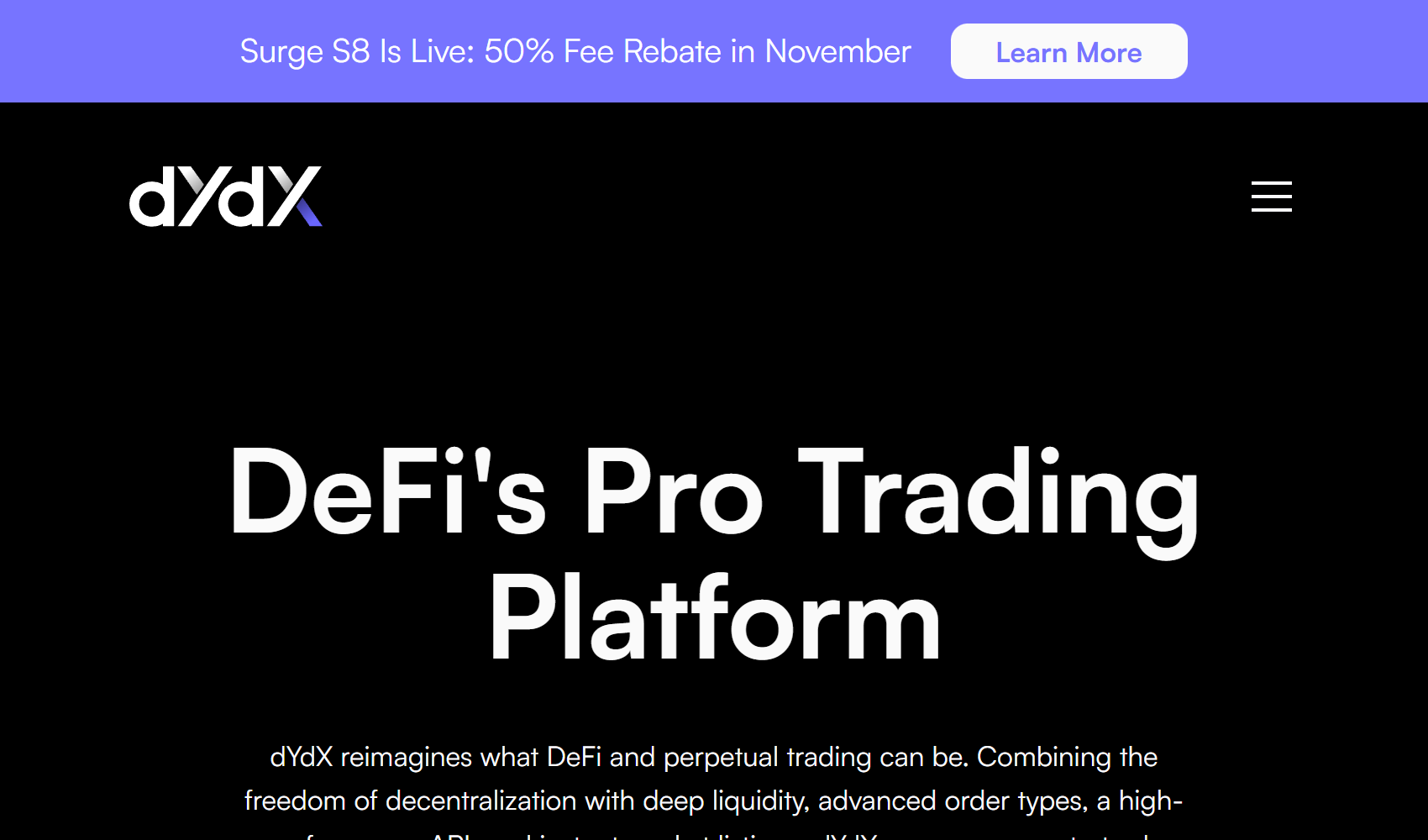 dYdX【もっとも古参のPerpDEXでユーザーは平均16,500ドルを受け取った】