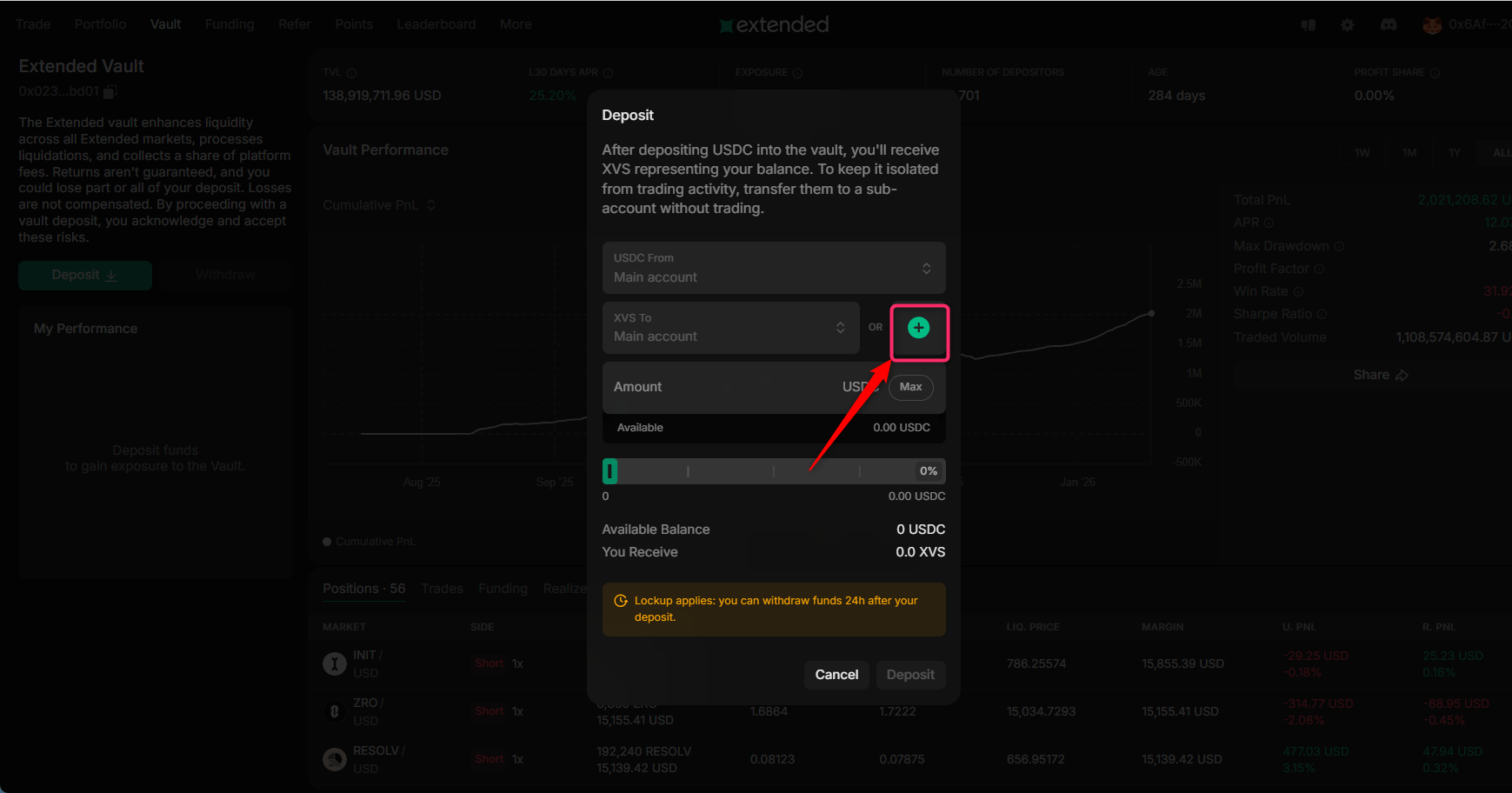 Vault用アカウント（サブ）を作成
