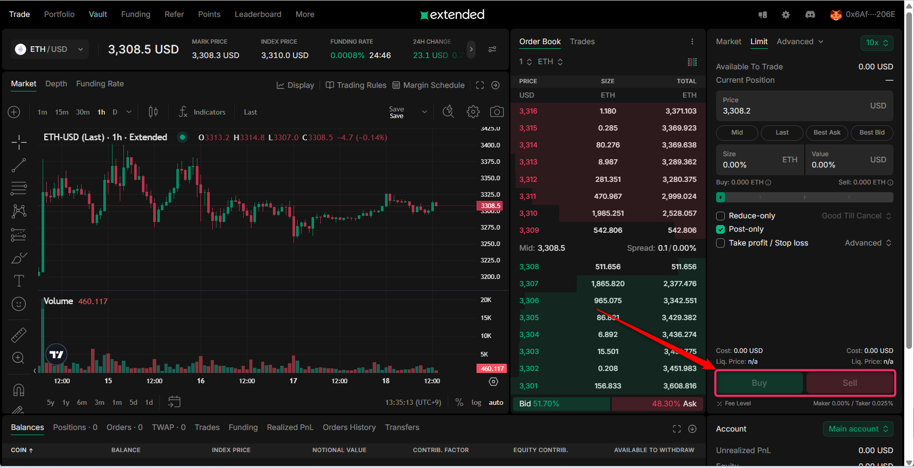 数量を入れて発注し、注文を確認する