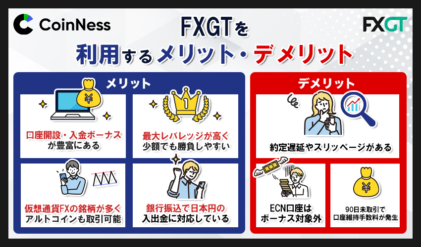 口コミ・評判から判明！FXGTを利用するメリット・デメリット一覧