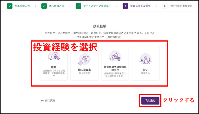 AXIORY口座開設方法｜フルステージへの登録手順